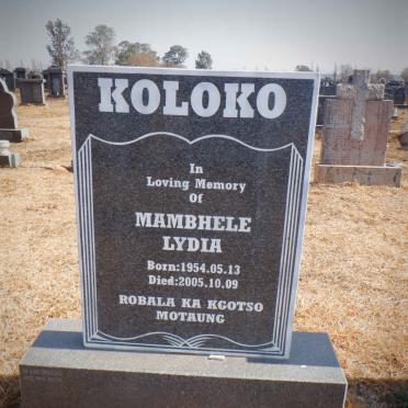 KOLOKO Mambhele Lydia 1954-2005