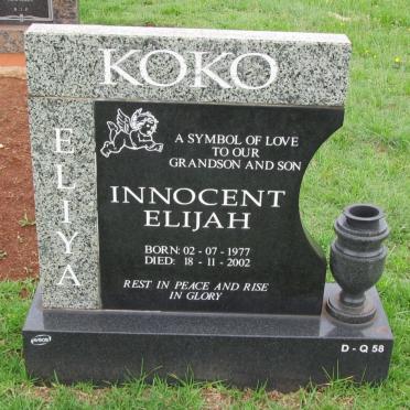 KOKO Innocent Elijah  1977-2002