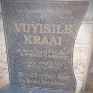 KRAAI Vuyisile 1972-2011