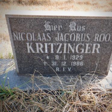KRITZINGER Nicolaas Jacobus Roos 1929-1986