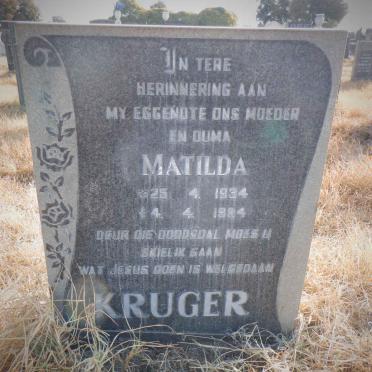 KRUGER Matilda 1934-1984