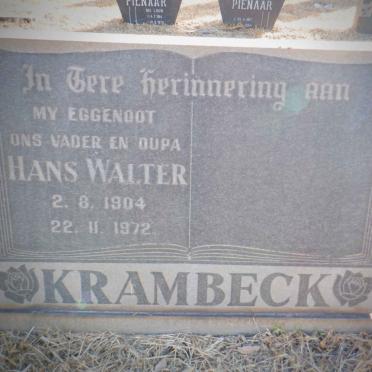 KRAMBECK Hans Walter 1904-1972