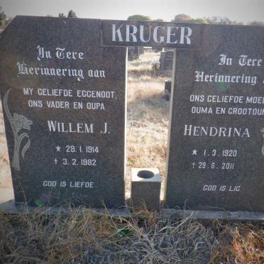 KRUGER Willem J. 1914-1982 &amp; Hendrina 1920-2011