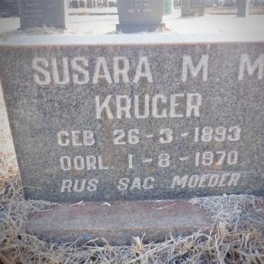 KRUGER Susara M.M. 1893-1970