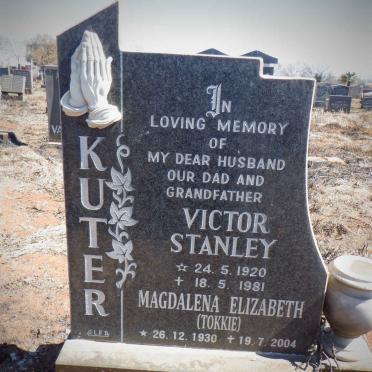 KUTER Victor Stanley 1920-1981 &amp; Magdalena Elizabeth 1930-2004