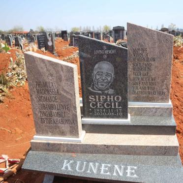 KUNENE Sipho Cecil 1954-2020