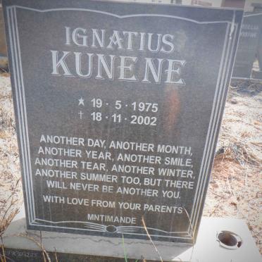KUNENE Ignatius 1975-2002