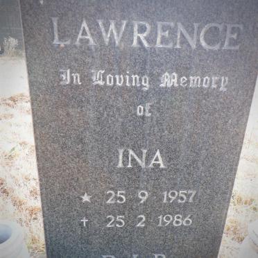 LAWRENCE Ina 1957-1986