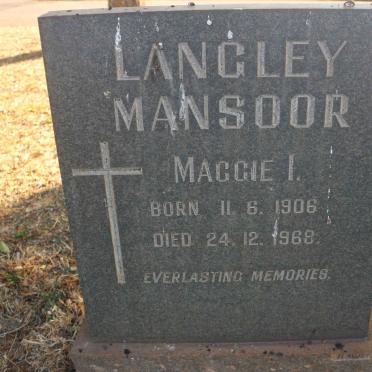 LANGLEY Mansoor 1906-1968