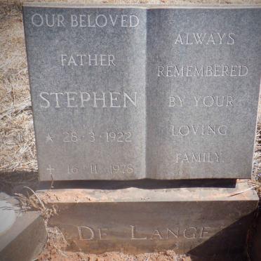 LANGE Stephen, de 1922-1978