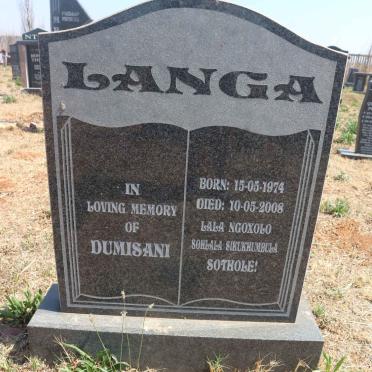 LANGA Dumisani 1974-2008 