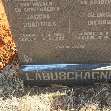 LABUSCHAGNE George Diedrik 1903-1983 &amp; Jacoba Dorothea 1907-1982