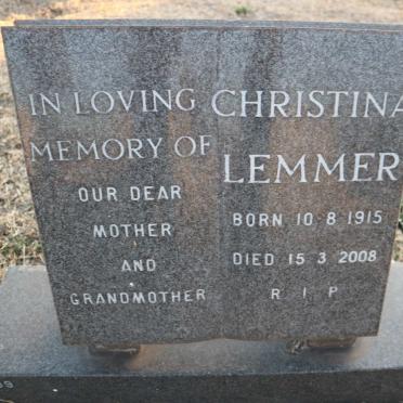 LEMMER Christina 1915-2008