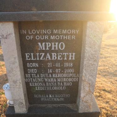 LEKITLANE Mpho Elizabeth 1918-2000
