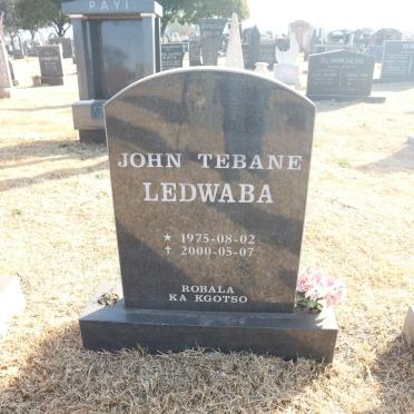 LEDWABA John Tebane 1975-2000