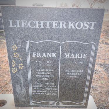 LIECHTERKOST Frank 1941-2001 &amp; Marie 1947-