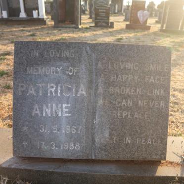 LYNCH Patricia Anne 1967-1988