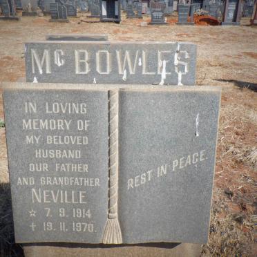 McBOWLES Neville 1914-1970