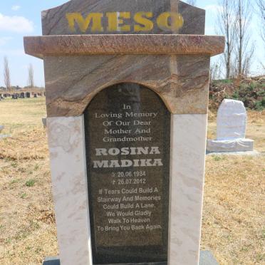 MESO Rosina Madika 1934-2012