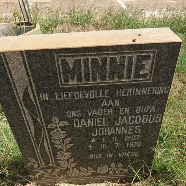 MINNIE Daniel Jacobus Johannes 1907-1978 