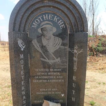 MOTHEKHE Motetekwane Ruth 1924-2012