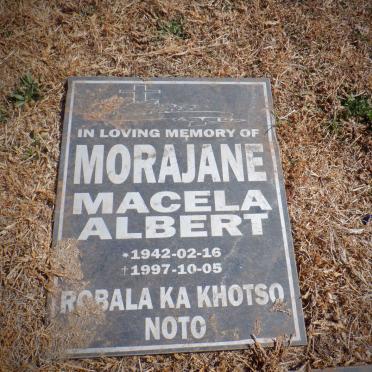 MORAJANE Macela Albert 1942-1997