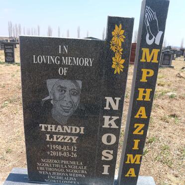 MPHAZIMA Thandi Lizzy 1950-2010