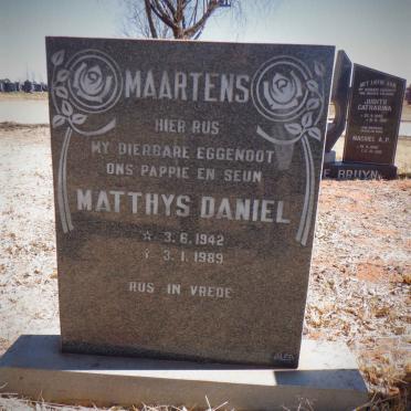 MAARTENS Matthys Daniel 1942-1989