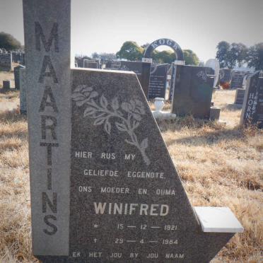 MAARTINS Winifred 1921-1984