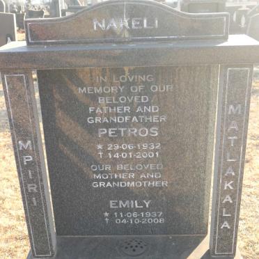 NAKELI Petros 1932-2001 &amp; Emily  1937-2008