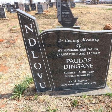 NDLOVU Paulos Dingane 1920-2011