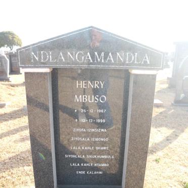 NDLANGAMANDLA Henry Mbuso 1967-1999