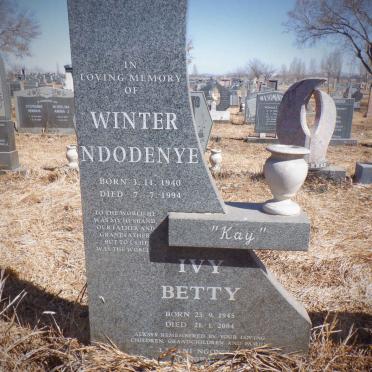 NDODENYE Winter 1940-1994 &amp; Ivy Betty 1945-2004