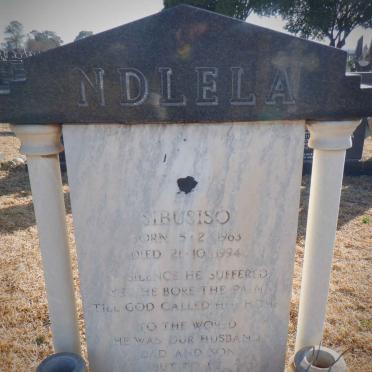 NDLELA Sibusiso 1963-1994