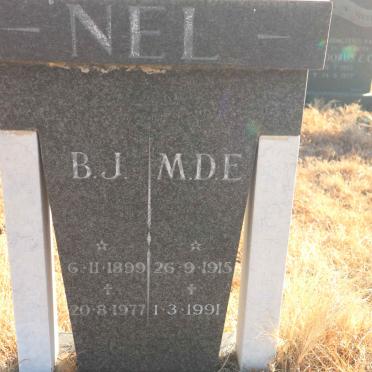 NEL B.J. 1899-1977 :: NEL M.D.E. 1915-1991