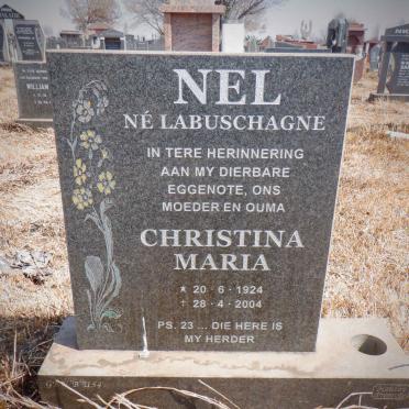 NEL Christina Maria nee LABUSCHAGNE 1924-2004