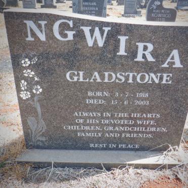 NGWIRA Gladstone 1918-2003