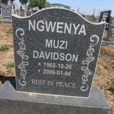 NGWENYA Muzi Davidson 1965-2009