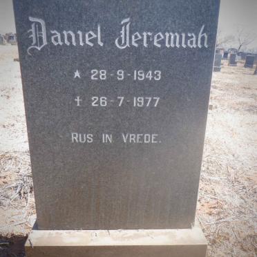 NIEKERK Daniel Jeremiah, van 1943-1977