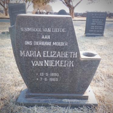 NIEKERK Maria Elizabeth, van 1890-1969