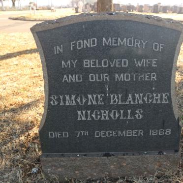 NICHOLLS Simone Blanche -1968