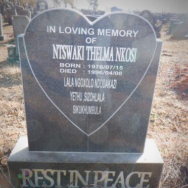 NKOSI Ntswaki Thelma 1976-1996