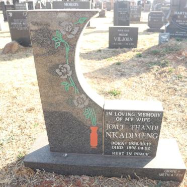 NKADIMENG Joyce Thandi 1936-1995
