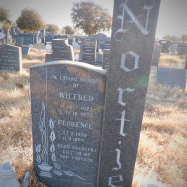 NORTJE Wilfred 1927-1977 &amp; Florence 1930-1994