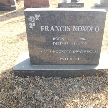 NOXOLO Francis 1967-1996