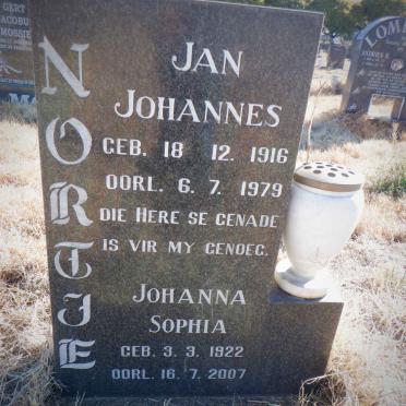 NORTJE Jan Johannes 1916-1979 &amp; Johanna Sophia 1922-2007