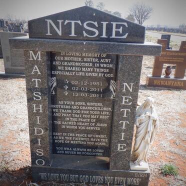 NTSIE Matshidiso Nettie 1951-2011