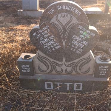 OTTO Cornelius Johannes 1933-1985 &amp; Esther Sarah Catherine 1936-2011