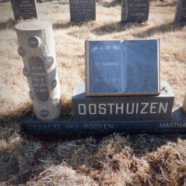 OOSTHUIZEN Gysbert van Rooyen 1916-1979 &amp; Martha 1916-1997