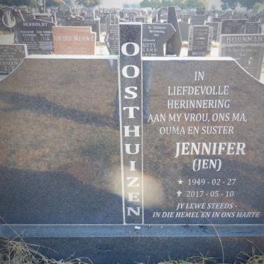 OOSTHUIZEN Jennifer 1949-2017